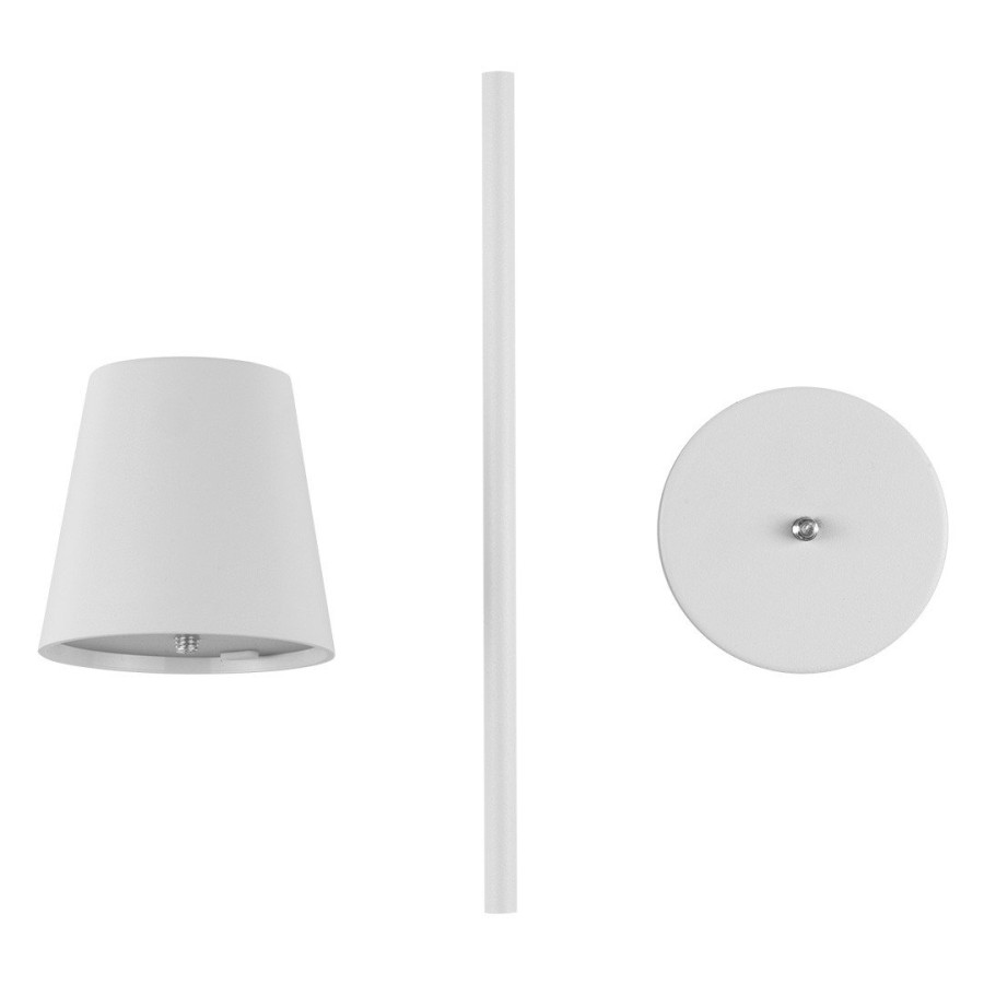 NERA, led stona lampa, bela