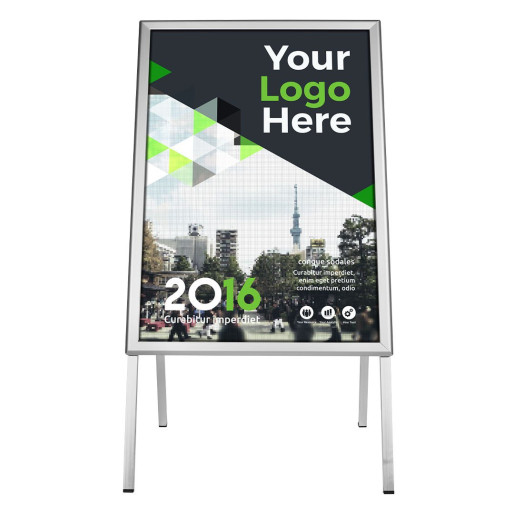 A-BOARD B2, aluminijumski reklamni ram, srebrni