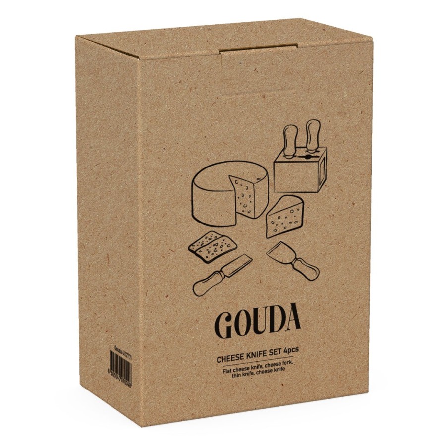 GOUDA, set noževa za sir, 4/1, bež