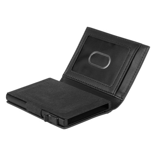 ARKON, genuine leather card holder with rfid protection, black