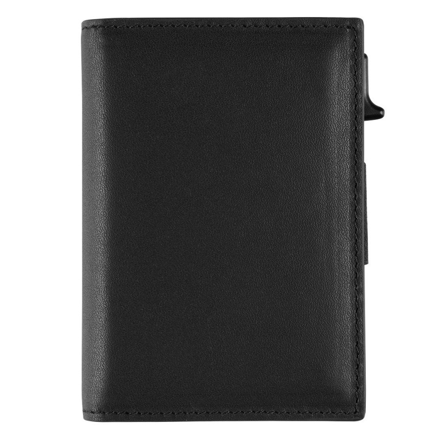 ARKON, genuine leather card holder with rfid protection, black