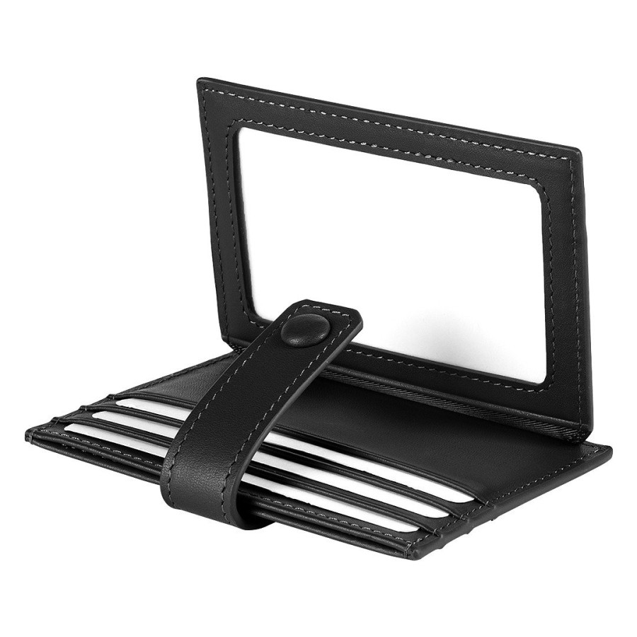 SLIP, genuine leather card holder, 8/1, black