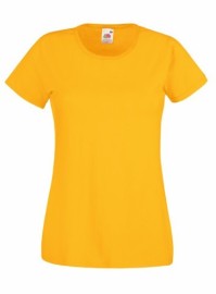 Fruit of the Loom, Valueweight, Women's Cotton T-shirt, Sunflower Yellow, 2XL