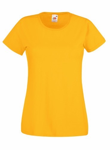 Fruit of the Loom, Valueweight, Women's Cotton T-shirt, Sunflower Yellow, 2XL