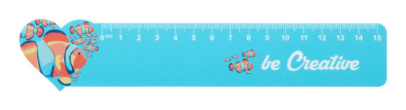 Couler 15 15 cm ruler, heart