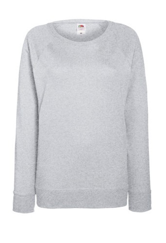 Fruit of the Loom, Ladies Raglan Sweat, Women's Classic Hoodie, Ash Gray, XS