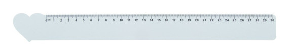 Couler 30 30 cm ruler, heart