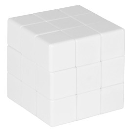 REBUS, folding cube, white