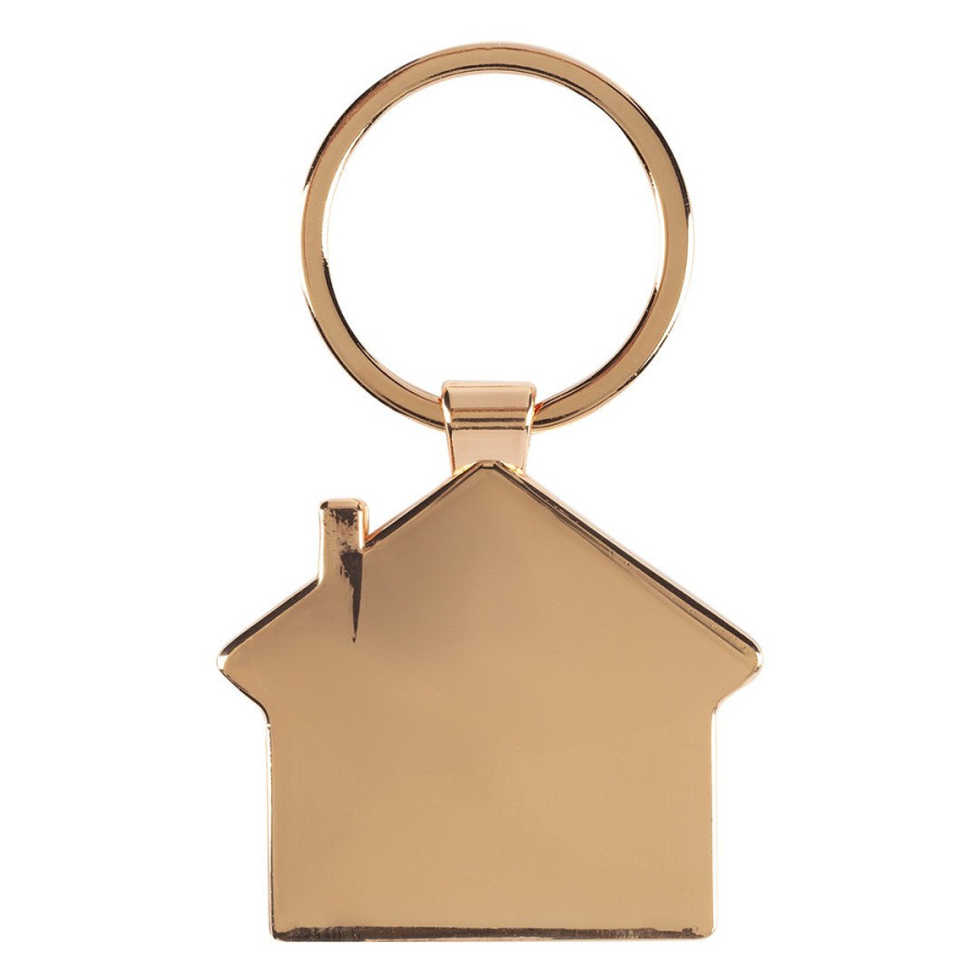 HOUSE ROSE GOLD, privezak za ključeve, roze zlatni