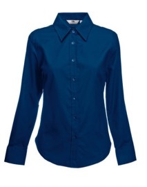 Fruit of the Loom, Ladies LS Oxford Shirt, ženska oxford košulja dugih rukava, teget, 2XL