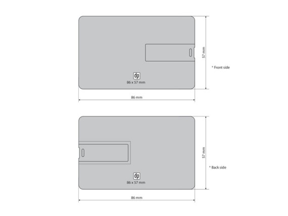 CREDIT CARD, USB Flash memorija, 4GB, crna