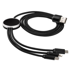 IMPULS, usb charging cable 3 in 1, black