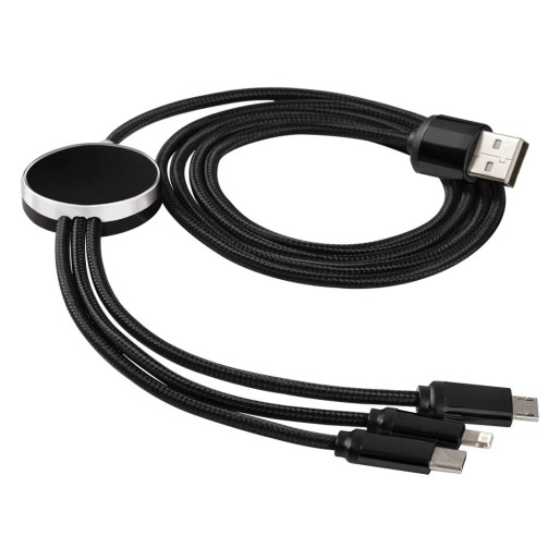 IMPULS, usb charging cable 3 in 1, black