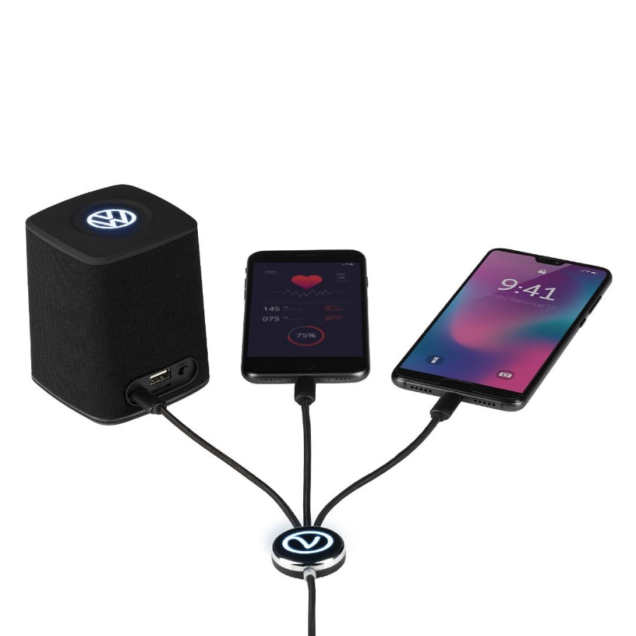 IMPULS, usb charging cable 3 in 1, black