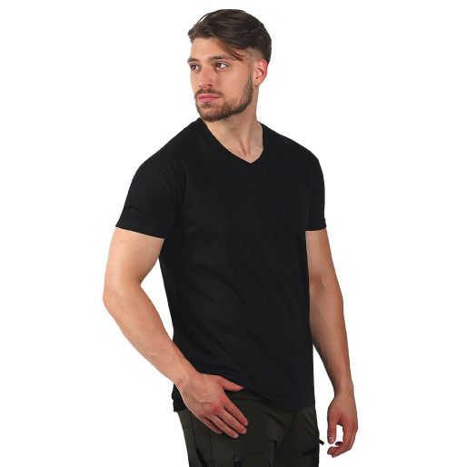TARGET V MEN, v-neck t-shirt, 160 g/m2, black