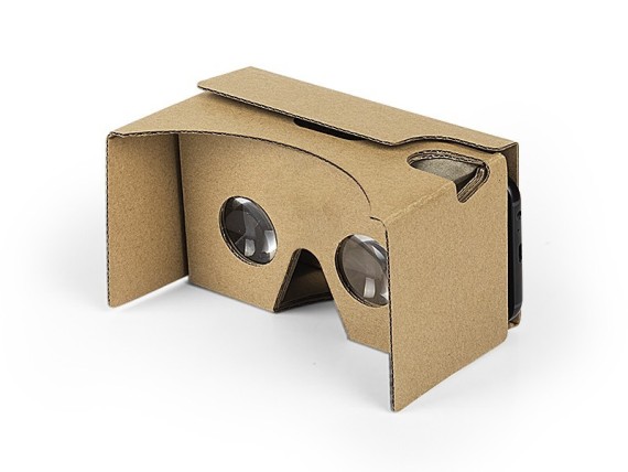 VR, virtual reality stakloes, cardboard color