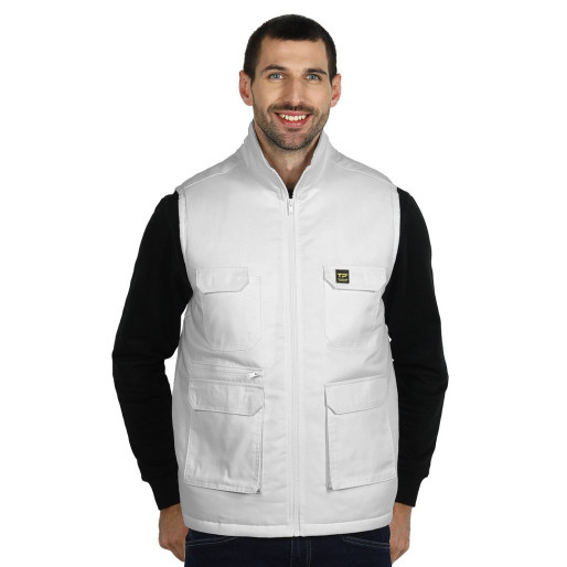 CRAFT VEST II, workwear vest, white