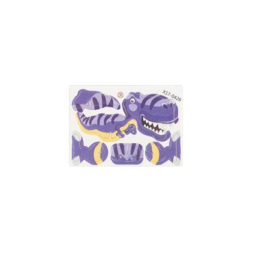 DINOSAURUS. 3D puzzle in paper and EVA in the shape of a dinosaur