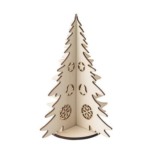 PINERY. Collapsible wooden Christmas tree to colour