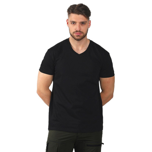 TARGET V MEN, v-neck t-shirt, 160 g/m2, black