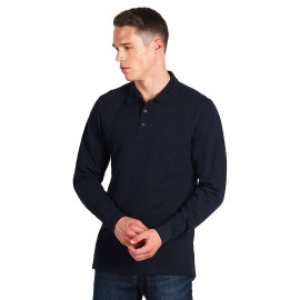 AZZURRO II LSL, pamučna polo majica dugih rukava, 180 g/m2, plava