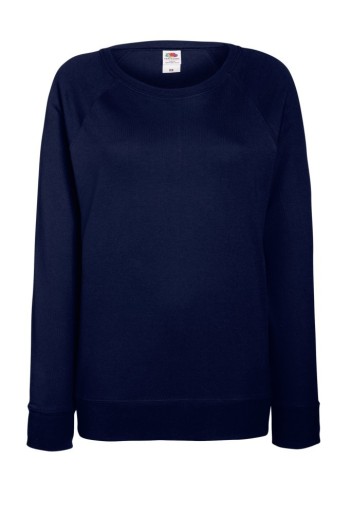 Fruit of the Loom, Ladies Raglan Sweat, women's sweatshirt, dark tailored, L