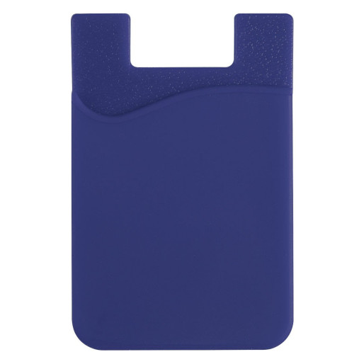 POCKET, silikonski držač kartica za telefon, plavi