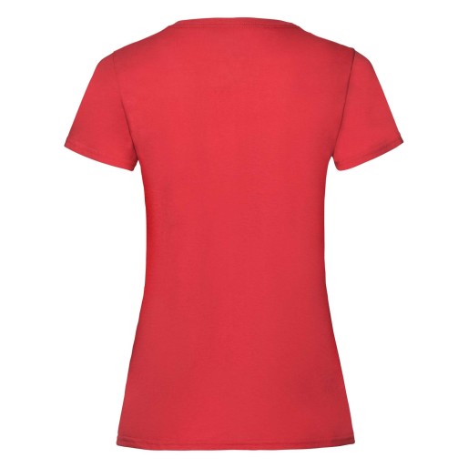 Fruit of the Loom, Valueweight, women's cotton T-shirt, red, S