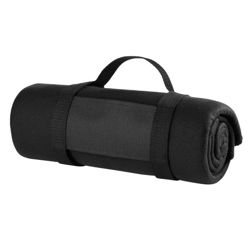 BLANKET ROLL, polar-fleece blanket, 180 g/m2, black