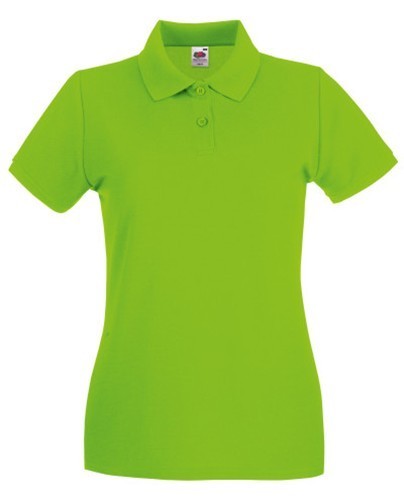 Fruit of the Loom, Ladies Premium Polo, ženska premium polo majica, limeta, XL