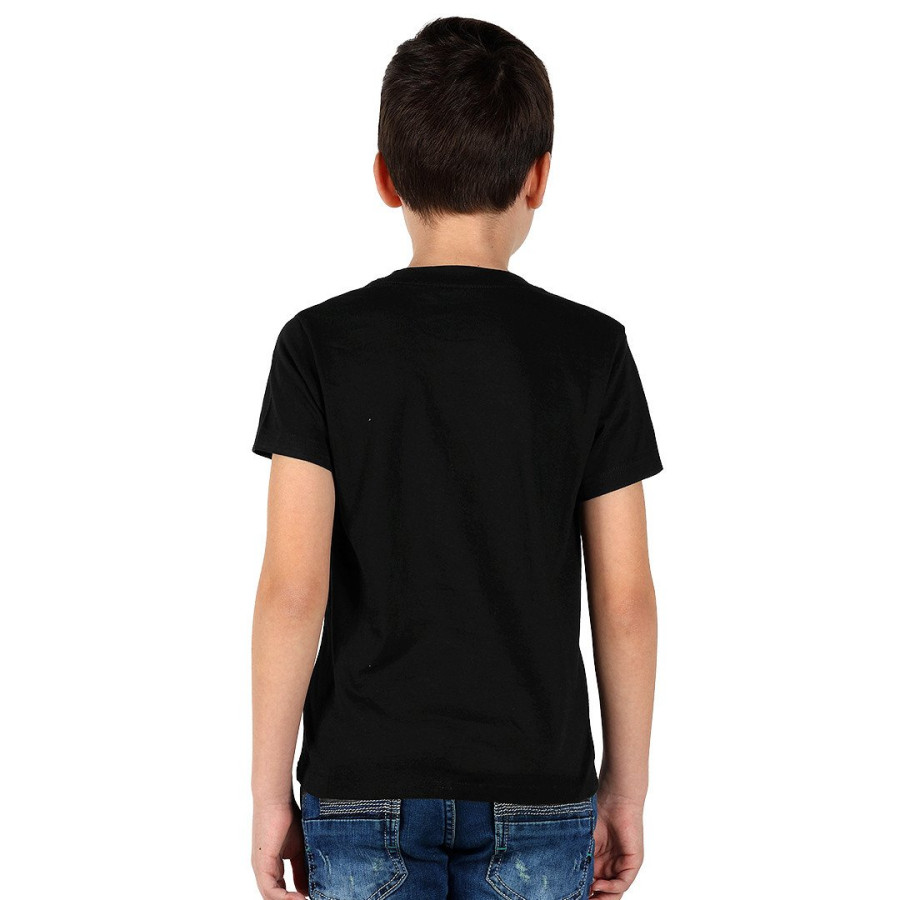 TERRA KID, dečja majica od organskog pamuka, 150g/m2, crna