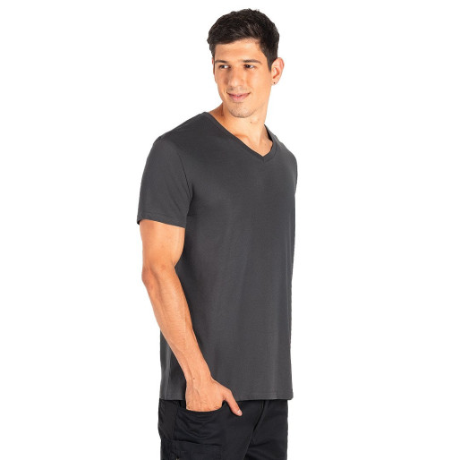 TARGET V MEN, v-neck t-shirt, 160 g/m2, dark gray