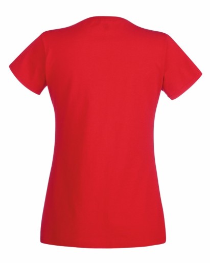 Fruit of the Loom, Valueweight, women's cotton T-shirt, red, L