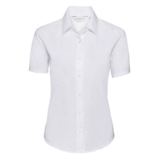 RUSSELL EASY CARE OXFORD Women's Short Sleeve Shirt