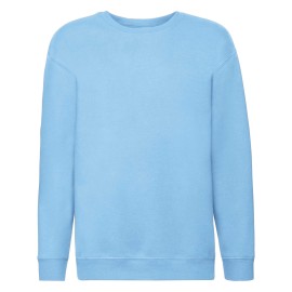 Fruit of the Loom, Kids Premium Set-in Sweat, Lightweight Children's Sweatshirt, Sky Blue, 14-15