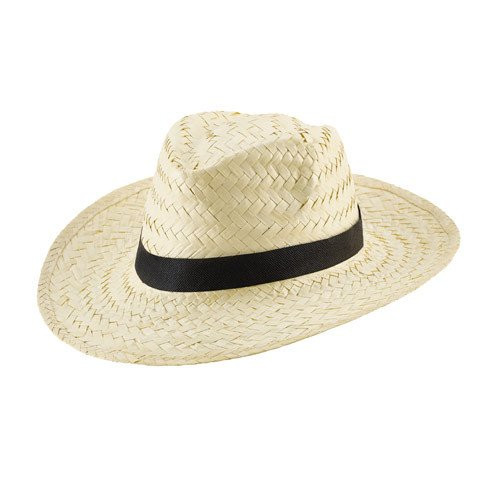 EDWARD POLI. Natural straw hat