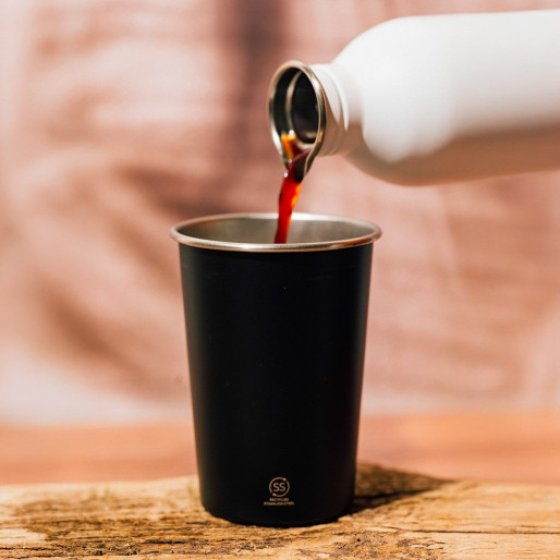 RADLER, metalna čaša, 350 ml, crna