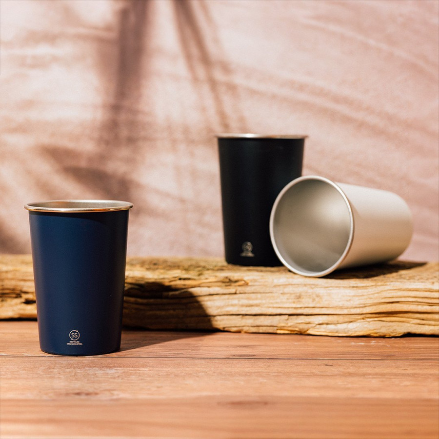 RADLER, metalna čaša, 350 ml, crna