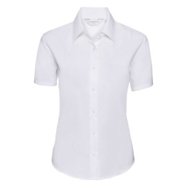 RUSSELL EASY CARE OXFORD Women's Short Sleeve Shirt
