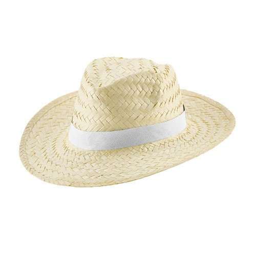 EDWARD POLI. Natural straw hat