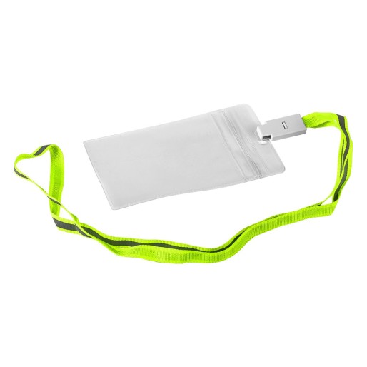 WORKER, uložak za identifikacionu karticu sa fluorescentnom trakicom, neon žuti