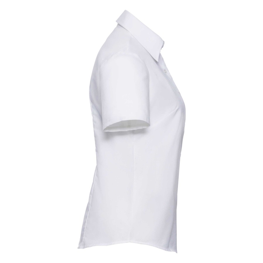 RUSSELL EASY CARE OXFORD Women's Short Sleeve Shirt