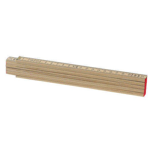 BAU, folding ruler, 2 m, beige