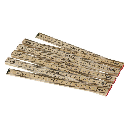 BAU, folding ruler, 2 m, beige