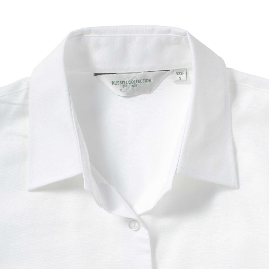 RUSSELL EASY CARE OXFORD Women's Short Sleeve Shirt