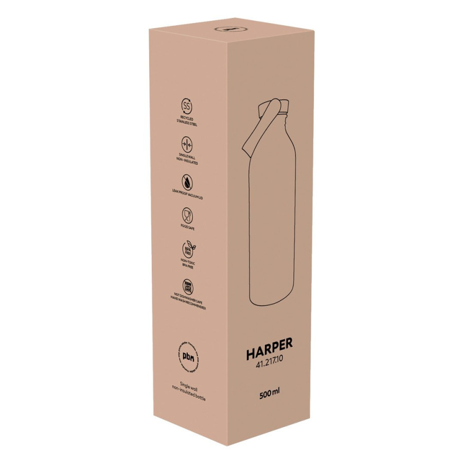 HARPER, boca za vodu, 500 ml, crna