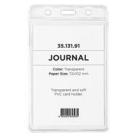 JOURNAL, uložak za identifikacionu karticu, pvc folija, transparentni