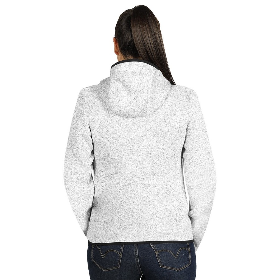 JOKER LADY, mčlange hooded sweatshirt, ash