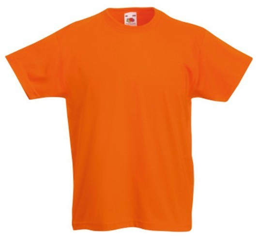 Fruit of the Loom, Original T, children's cotton T-shirt, orange, 3-4