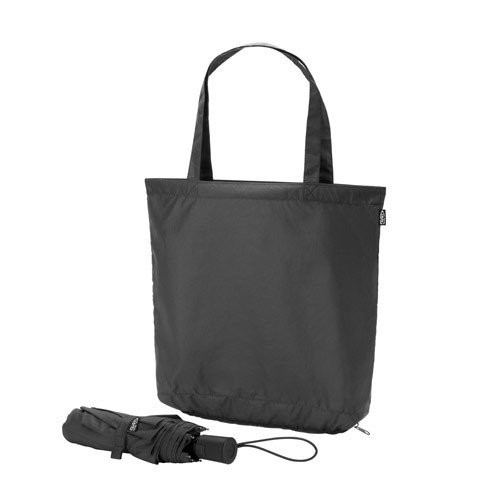 SKYLAR. 2-u-1 kišobran sa cegerom od recikliranog poliestera